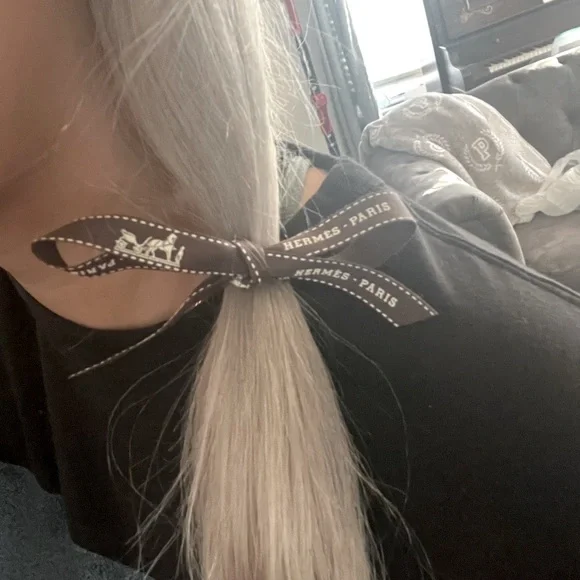 Hermes | Accessories | Hermes Ribbon Hair Tie | Poshmark display picture 1